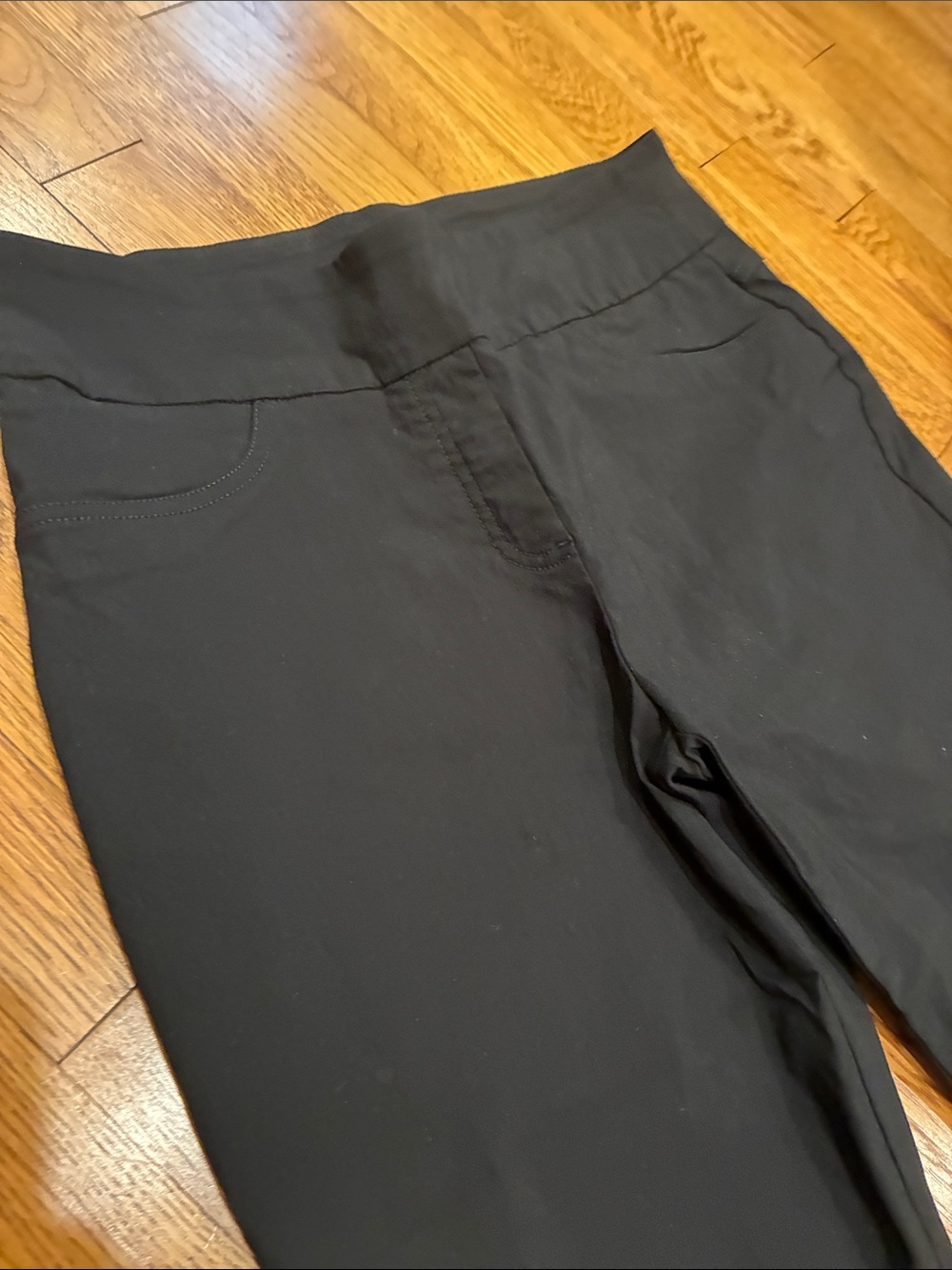 Ruby Rd. Black Cropped Pull-On Pants - Picture 2 of 4